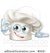 Vector Illustration of a Happy Chef Hat Gesturing Ok by AtStockIllustration