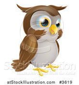 Vector Illustration of a Happy Owl by AtStockIllustration