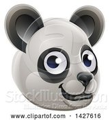 Vector Illustration of a Happy Panda Face Avatar by AtStockIllustration