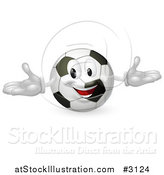 Vector Illustration of a Happy Soccer Ball Mascot by AtStockIllustration