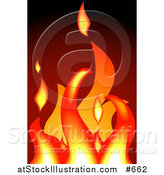 Vector Illustration of a Hot Flames in a Fire by AtStockIllustration