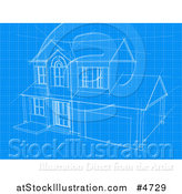 Vector Illustration of a House Blueprint Page by AtStockIllustration