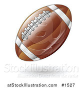 Vector Illustration of a Hovering American Football by AtStockIllustration