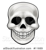 Vector Illustration of a Human Skull by AtStockIllustration