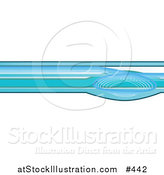 Vector Illustration of a Internet Web Banner with Blue Lines by AtStockIllustration