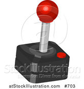 Vector Illustration of a Joystick for a Game by AtStockIllustration