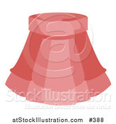 Vector Illustration of a Ladies Short Pink Skirt by AtStockIllustration