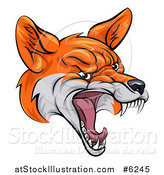 Vector Illustration of a Mad Fox Face by AtStockIllustration