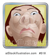 Vector Illustration of a Native American Indian Man from a Low View by AtStockIllustration