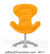 Vector Illustration of a Orange Chair by AtStockIllustration