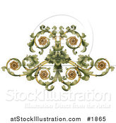 Vector Illustration of a Ornate Curling Flourish by AtStockIllustration