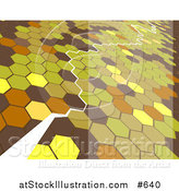 Vector Illustration of a Path Through Octagons by AtStockIllustration