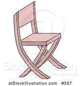 Vector Illustration of a Pink Chair by AtStockIllustration