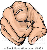 Vector Illustration of a Pointing Hand by AtStockIllustration
