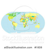 Vector Illustration of a Political World Map by AtStockIllustration