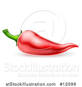 Vector Illustration of a Red Chili Pepper by AtStockIllustration