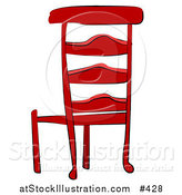 Vector Illustration of a Red Wooden Chair by AtStockIllustration