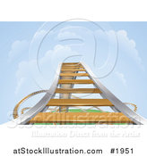 Vector Illustration of a Rising Roller Coaster by AtStockIllustration