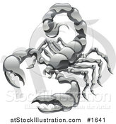 Vector Illustration of a Scorpio the Scorpion with the Zodiac Symbol by AtStockIllustration