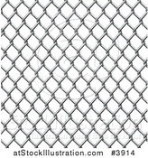 Vector Illustration of a Seamless Chain Link Fence Pattern by AtStockIllustration