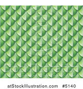 Vector Illustration of a Seamless Green Snake Skin or Scales Background by AtStockIllustration