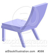 Vector Illustration of a Simple Blue Chair by AtStockIllustration