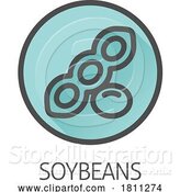 Vector Illustration of a Soybean Soy Bean Food Allergen Icon Concept by AtStockIllustration