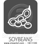 Vector Illustration of a Soybean Soy Bean Food Allergen Icon Concept by AtStockIllustration