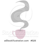 Vector Illustration of a Steaming Hot Cup of Coffee by AtStockIllustration