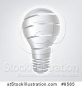 Vector Illustration of a Strip Light Bulb over Gray by AtStockIllustration