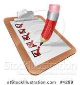 Vector Illustration of a Survey Check List by AtStockIllustration