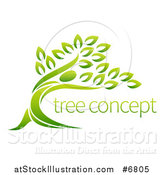 Vector Illustration of a Tree with Sample Text by AtStockIllustration