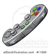 Vector Illustration of a Video Game Controller by AtStockIllustration