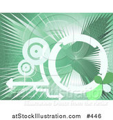 Vector Illustration of a White, Gray and Green Internet Background by AtStockIllustration