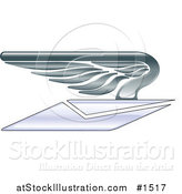 Vector Illustration of a Winged Envelope Flying by AtStockIllustration