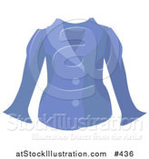 Vector Illustration of a Woman's Blue Jacket by AtStockIllustration
