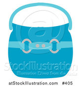 Vector Illustration of a Woman's Blue Purse by AtStockIllustration