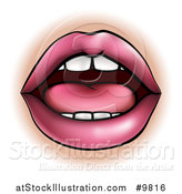 Vector Illustration of a Woman's Mouth by AtStockIllustration