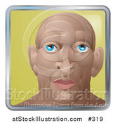 Vector Illustration of a Young Muscular Bald Man by AtStockIllustration