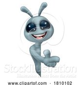 Vector Illustration of Alien Grey Gray Fun Character by AtStockIllustration