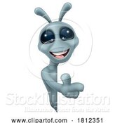 Vector Illustration of Alien Grey Gray Fun Character by AtStockIllustration