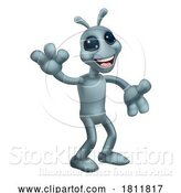 Vector Illustration of Alien Grey Gray Fun Character by AtStockIllustration