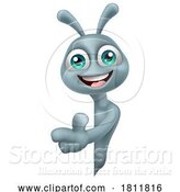 Vector Illustration of Alien Grey Gray Fun Character by AtStockIllustration