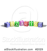 Vector Illustration of Alphabet Blocks Spelling LEARNING by AtStockIllustration