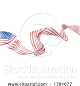 Vector Illustration of American Flag by AtStockIllustration