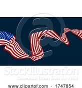 Vector Illustration of American Flag Design by AtStockIllustration