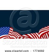 Vector Illustration of American Flag Design by AtStockIllustration