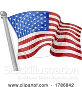 Vector Illustration of American Flag Design by AtStockIllustration
