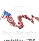 Vector Illustration of American Flag Design by AtStockIllustration