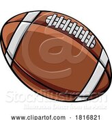 Vector Illustration of American Football Ball Sports Icon by AtStockIllustration